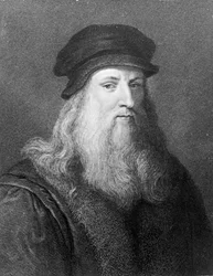 Leonardo da Vinci, inciso da Raphael Morghen, 1817